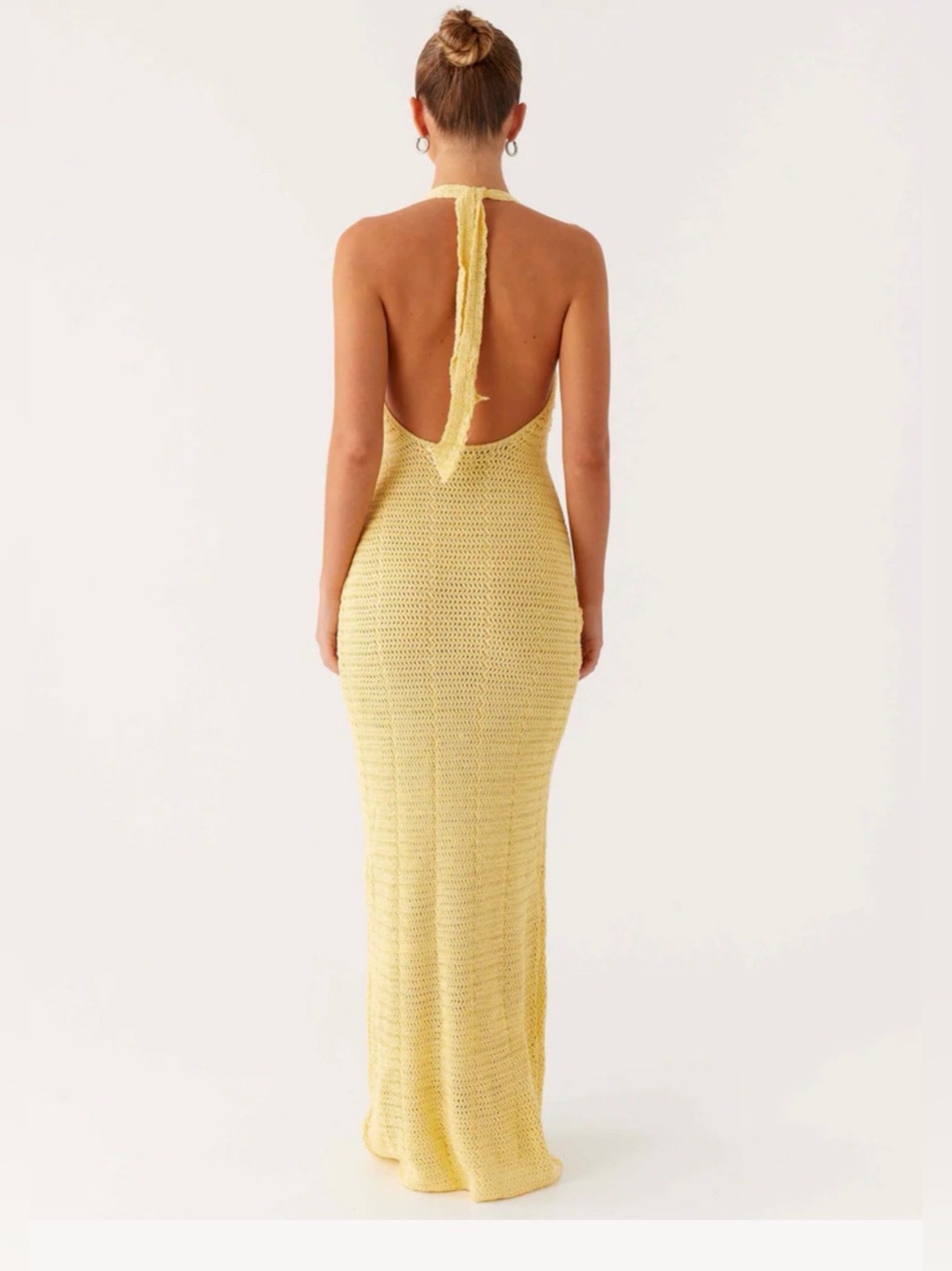 Peppermayo Yellow Crochet Maxi Dress - Picture 2 of 6